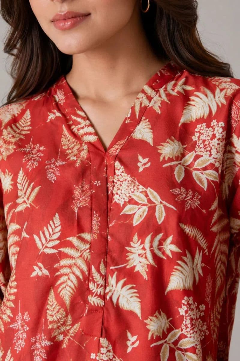 2-PIECE PRINTED CAMBRIC SUIT thumbnail
