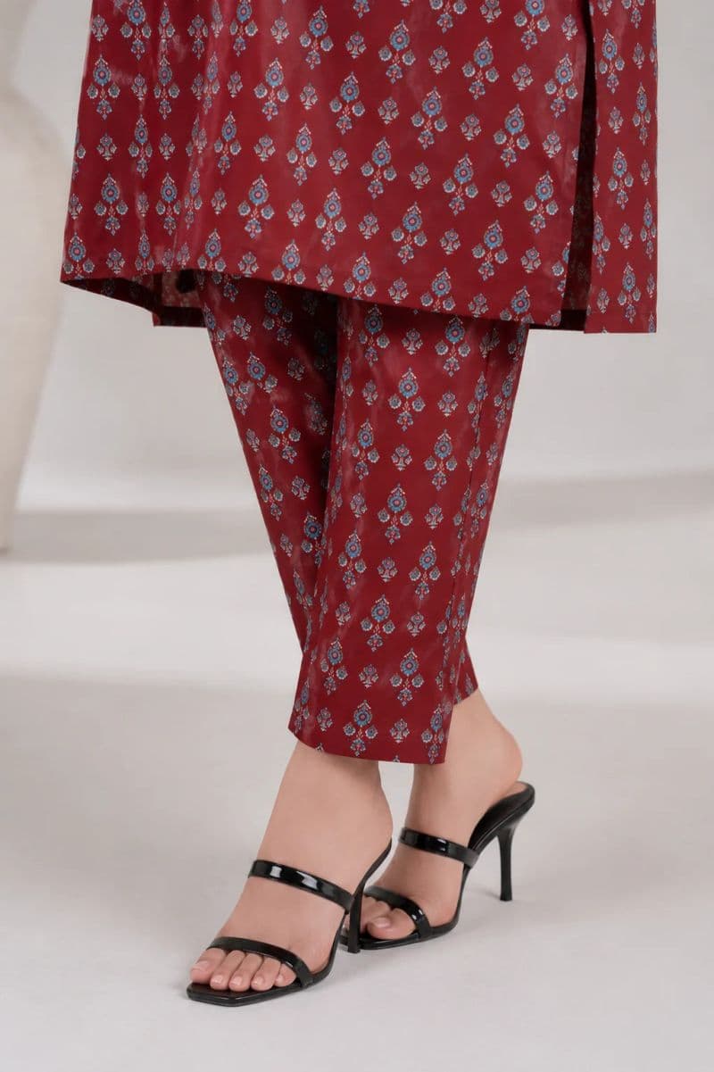 2-PIECE PRINTED CAMBRIC SUIT