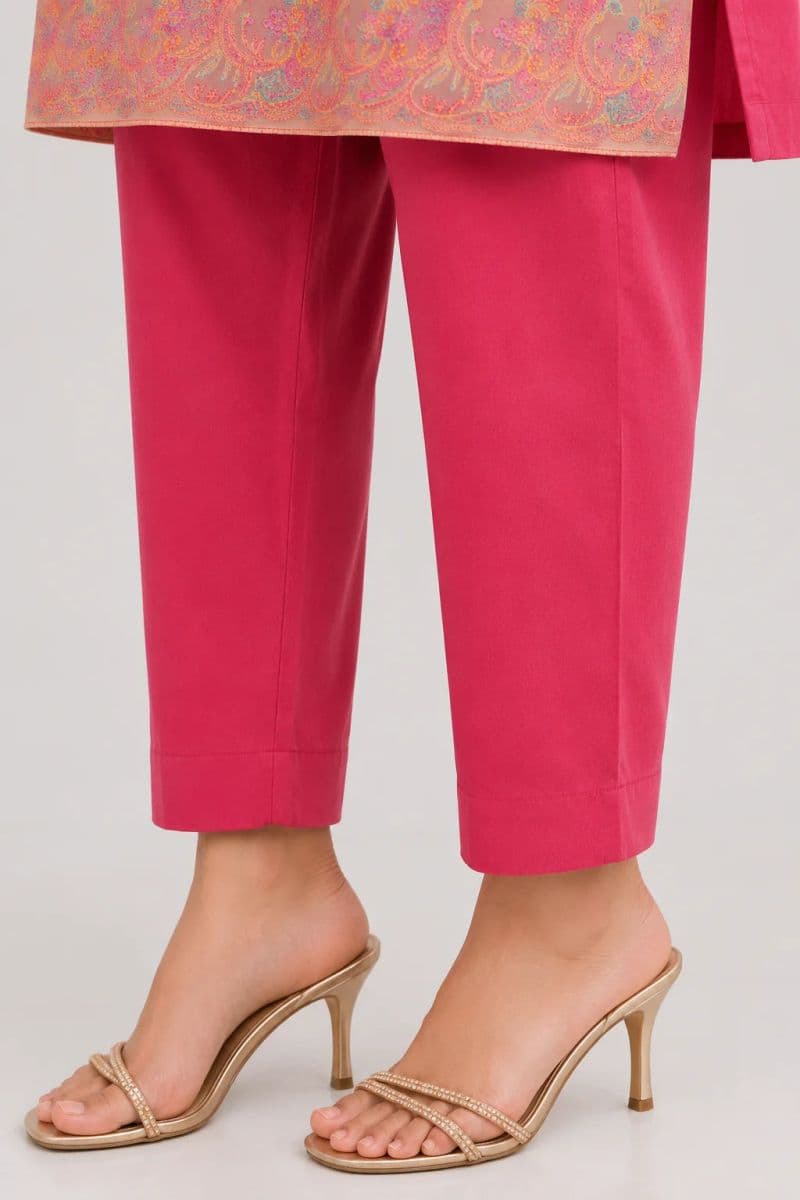2 Piece - Embroidered Cambric Suit