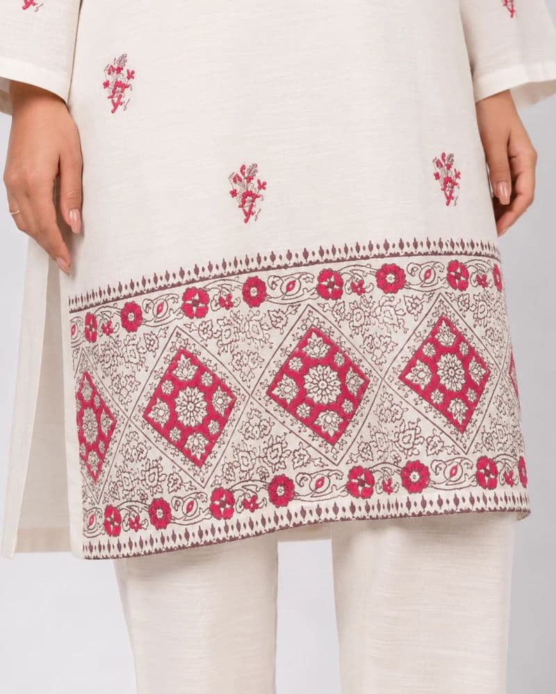 2 Piece - Printed Khaddar Suit