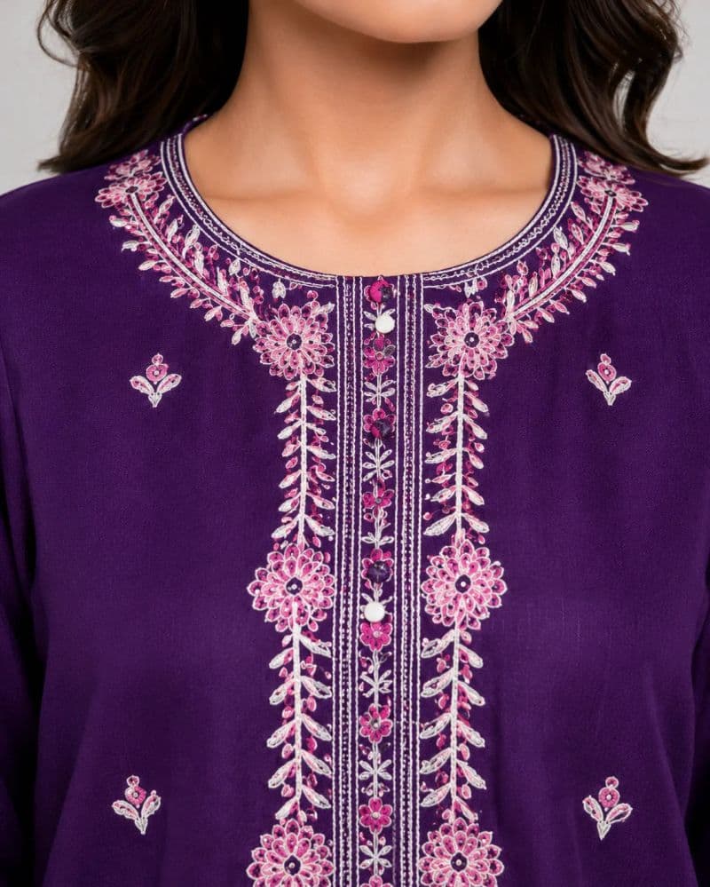 2 Piece - Embroidered VISCOSE Suit thumbnail