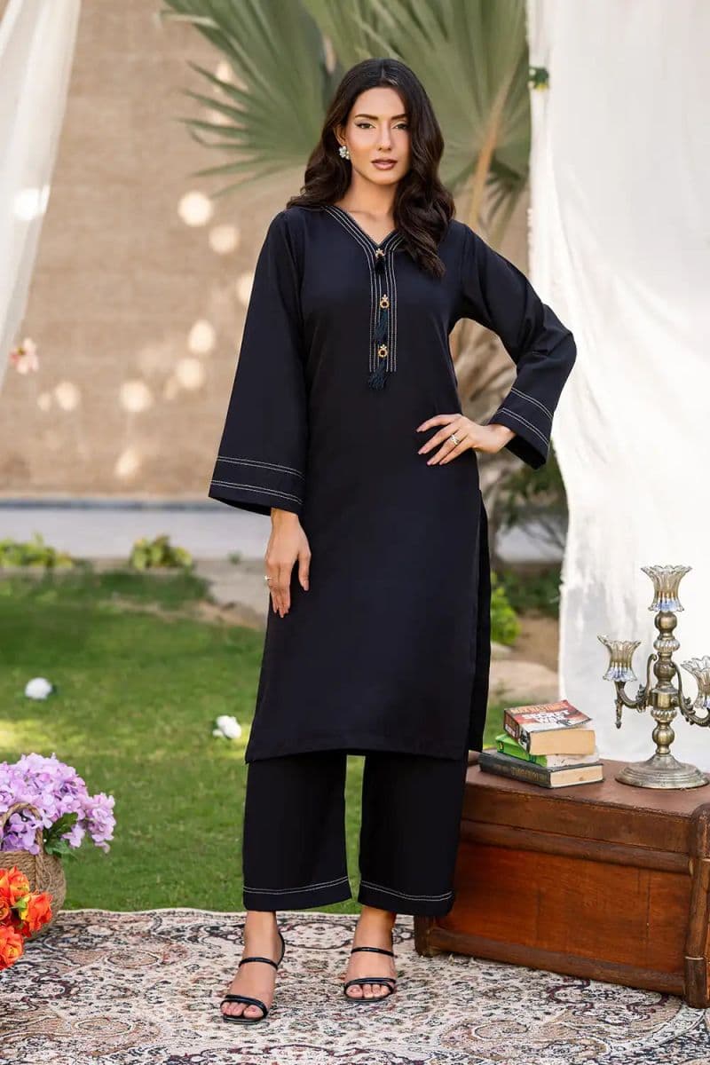 2 Piece - Dyed Silk Suit