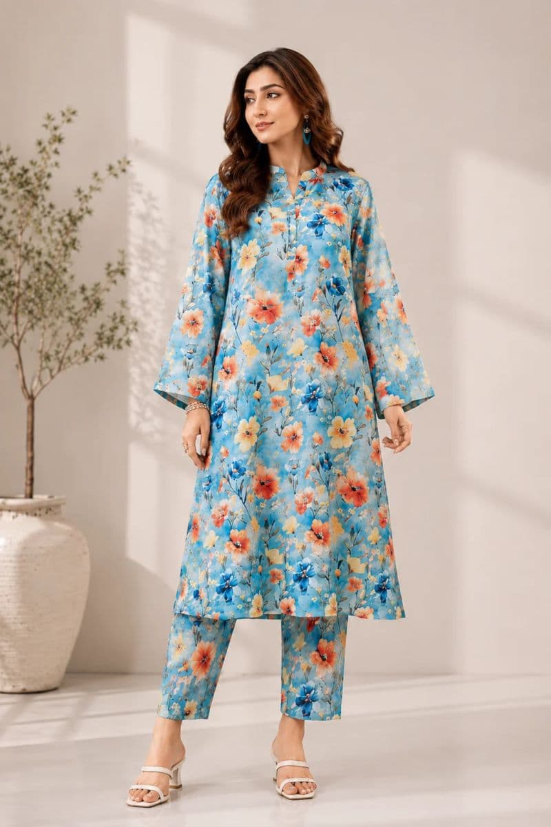 2 Piece - Printed Lawn Suit