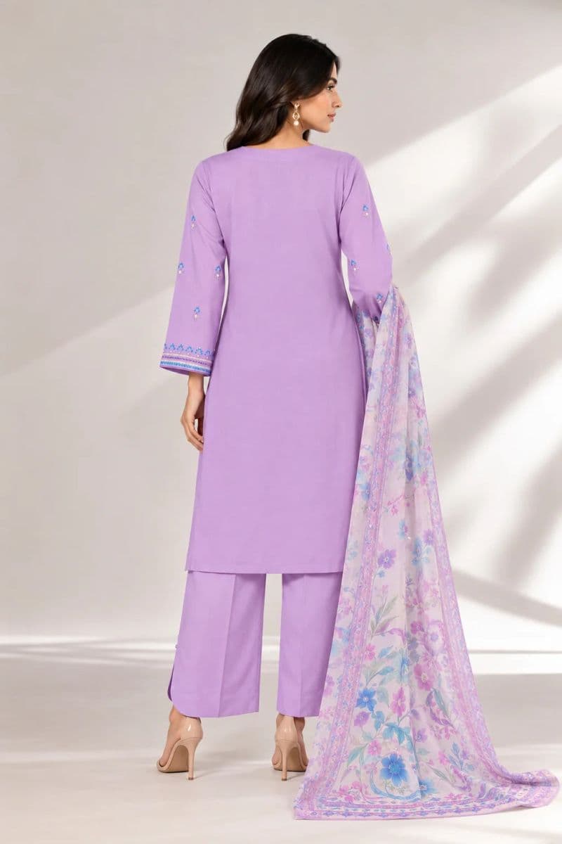 3 PIECE - EMBROIDERED CAMBRIC SUIT thumbnail