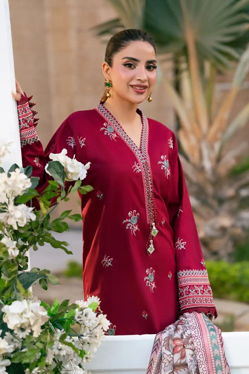 3 Piece - Embroidered Cambric Suit thumbnail
