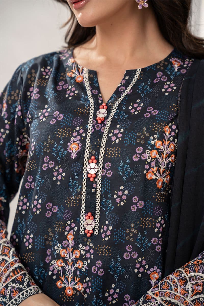 3 Piece - Embroidered Cambric Suit thumbnail