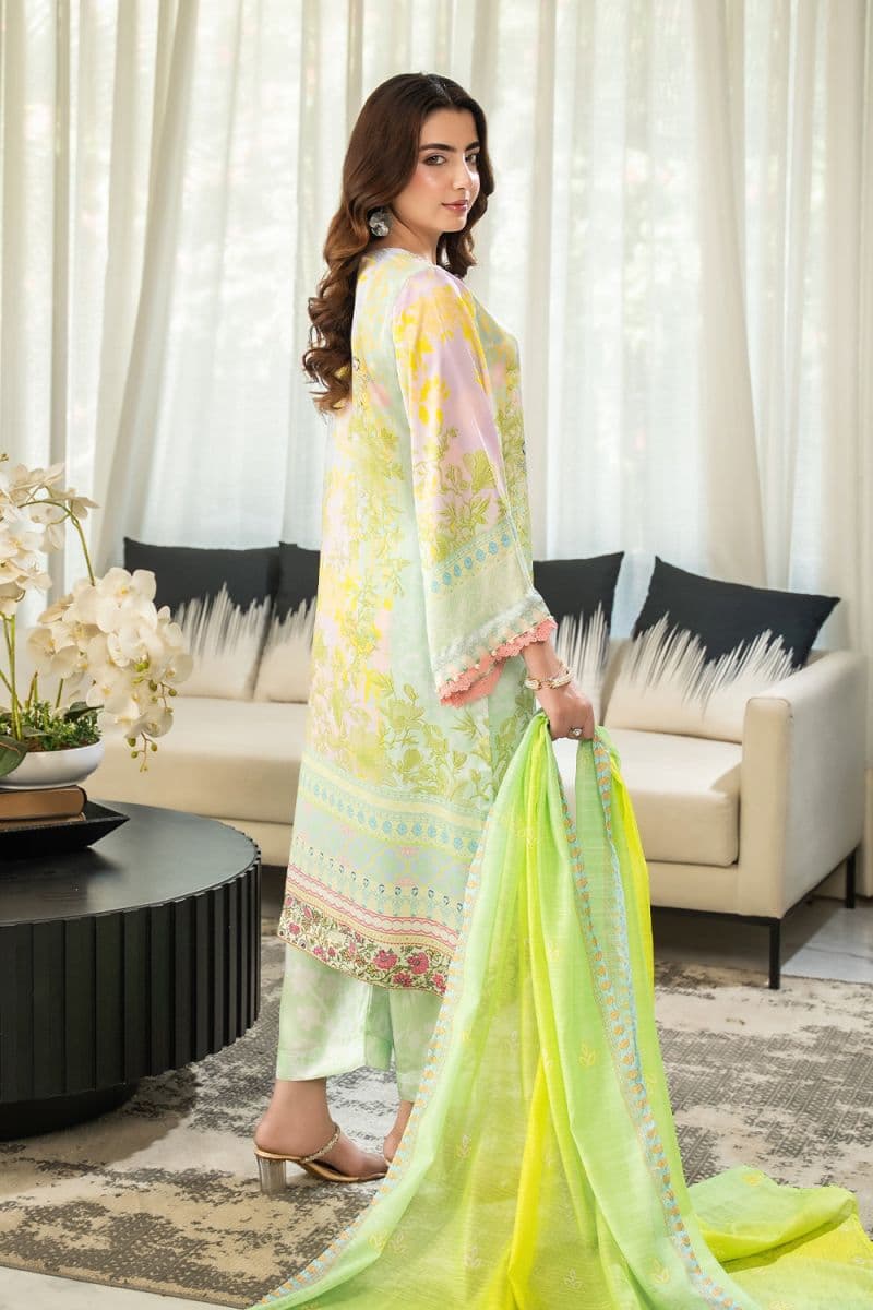 3 Piece - Printed Silk Suit