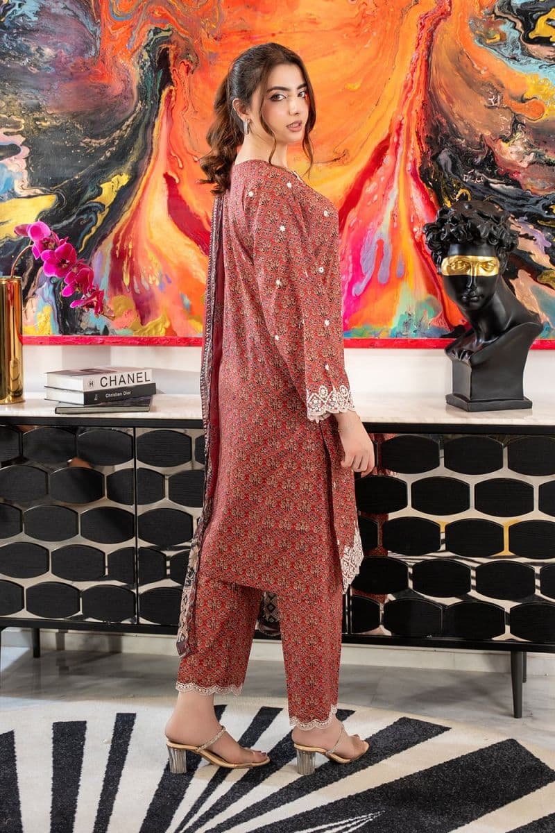 3 Piece - Printed Lawn Suit