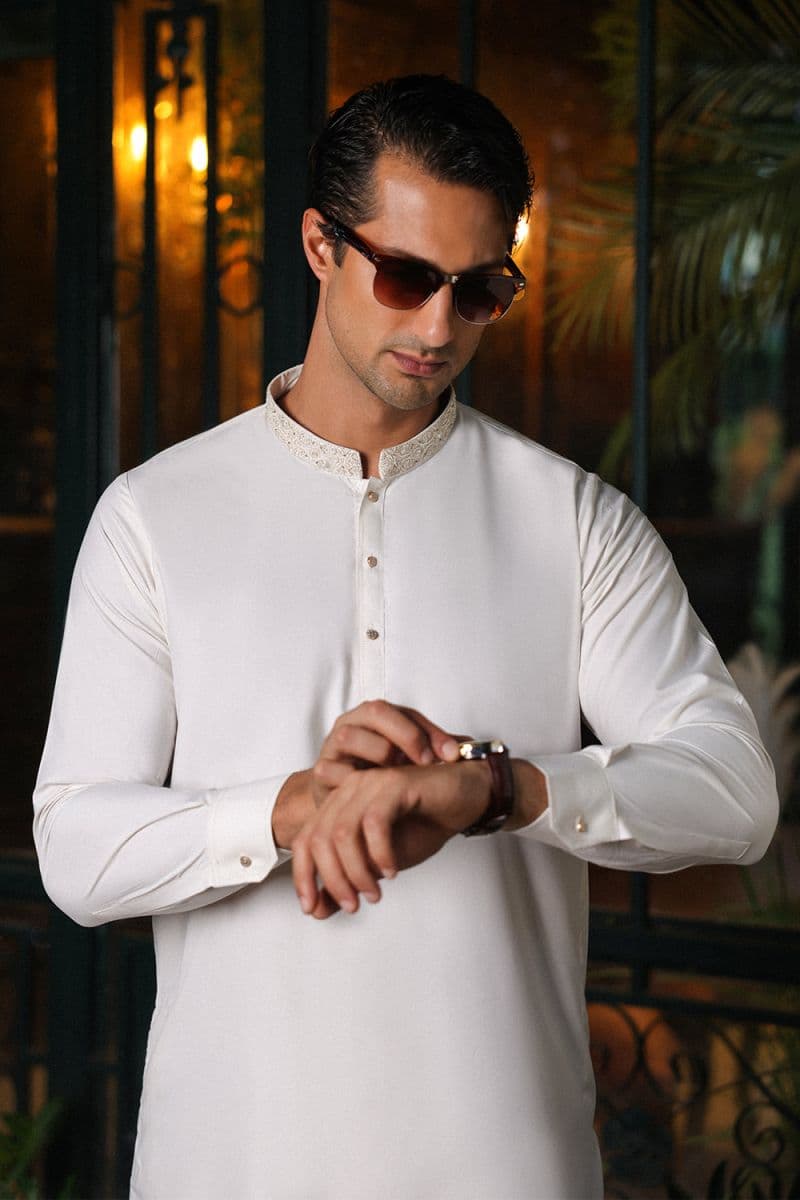 Blended Embroidered Suit