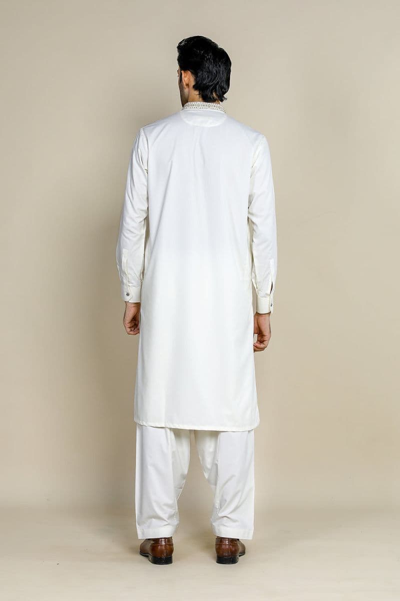 Blended Embroidered Suit