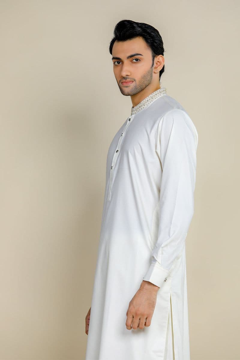 Blended Embroidered Suit