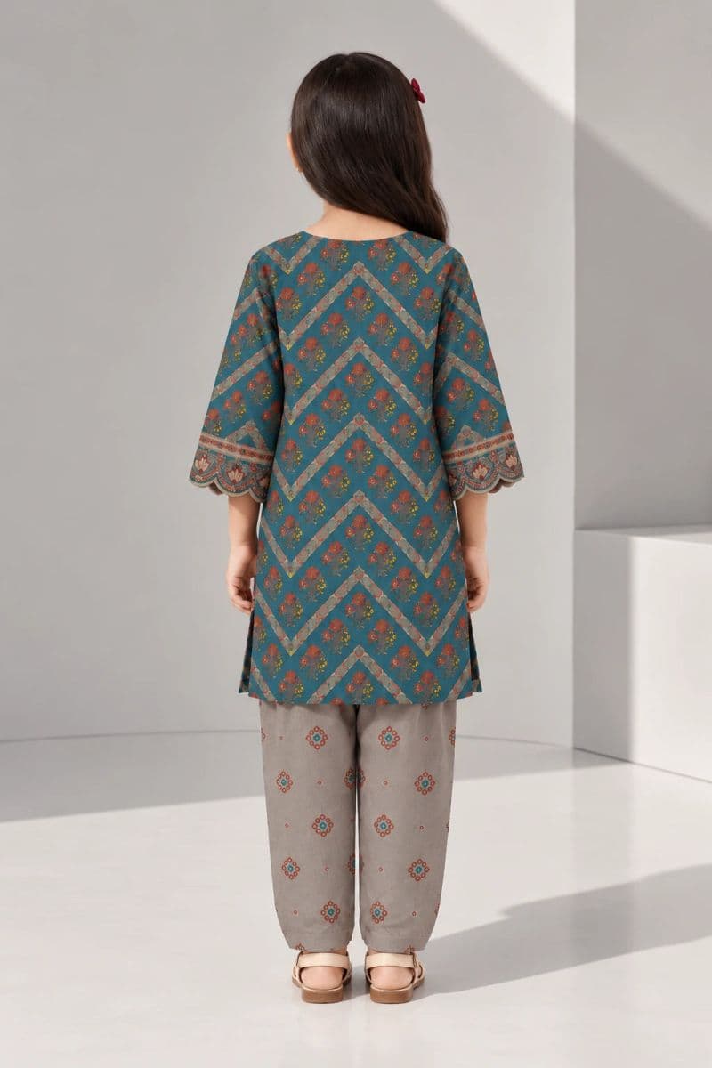 2 PIECE - PRINTED ARABIC LAWN SUIT