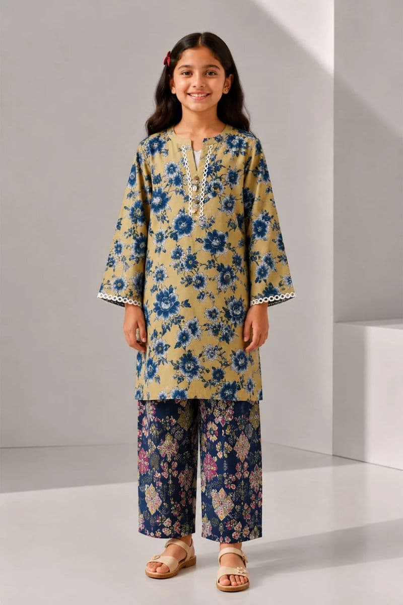 2 PIECE - PRINTED COTTON SUIT