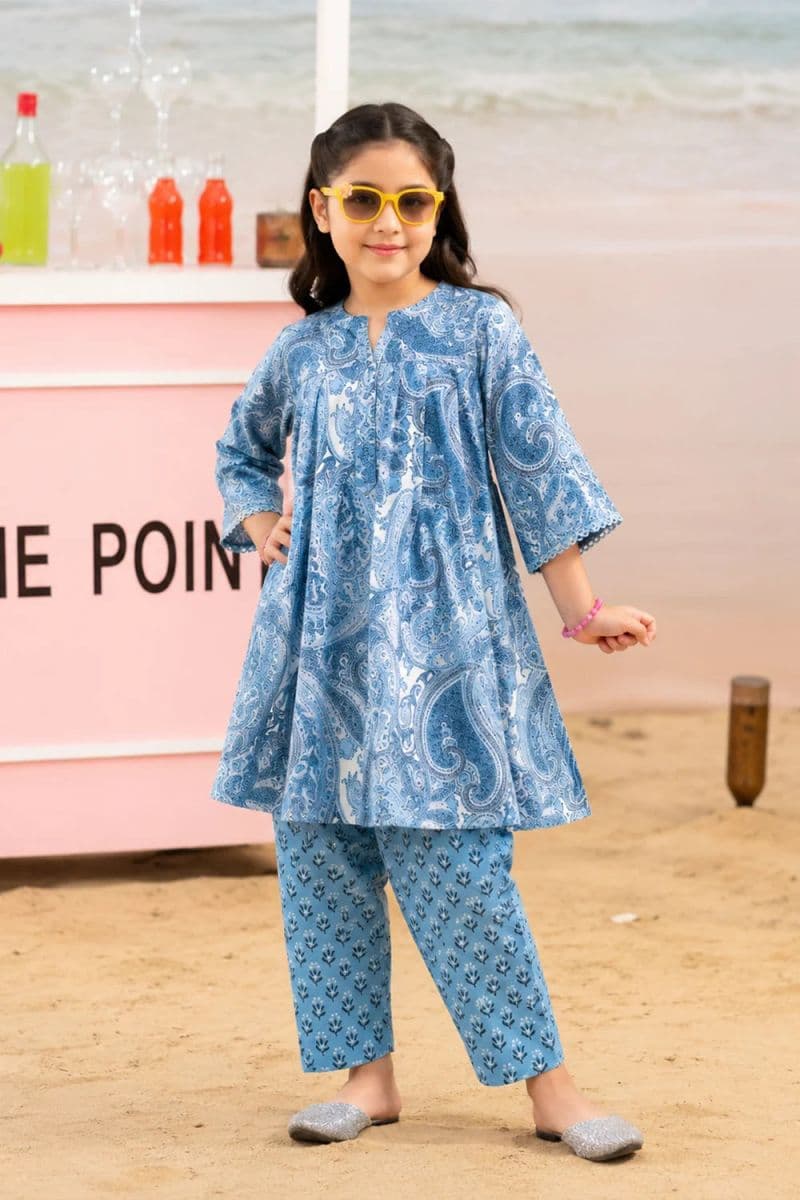 2 Piece - Printed Cambric Suit