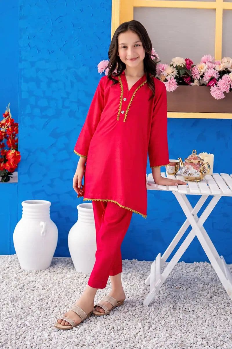 2 Piece - Dyed Raw Silk Suit
