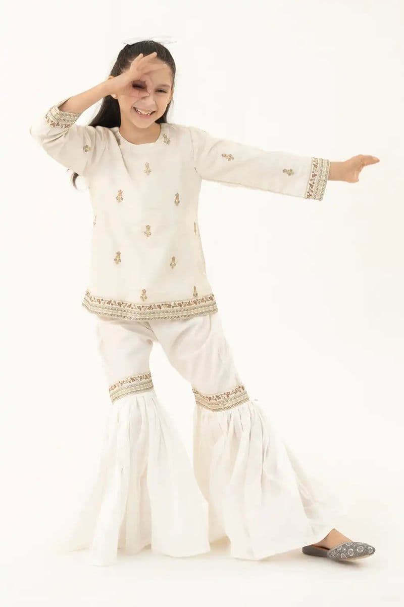 2 Piece - Embroidered Viscose Suit
