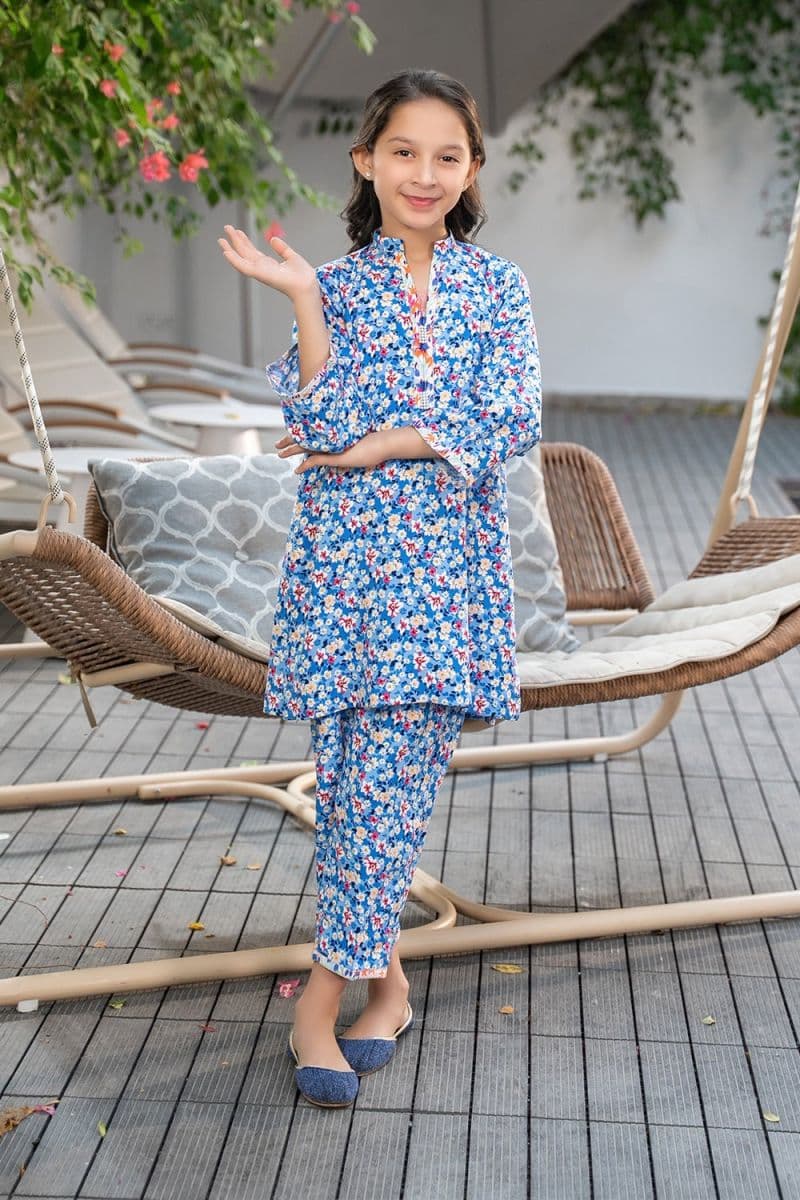 2 Piece - Printed Cambric Suit