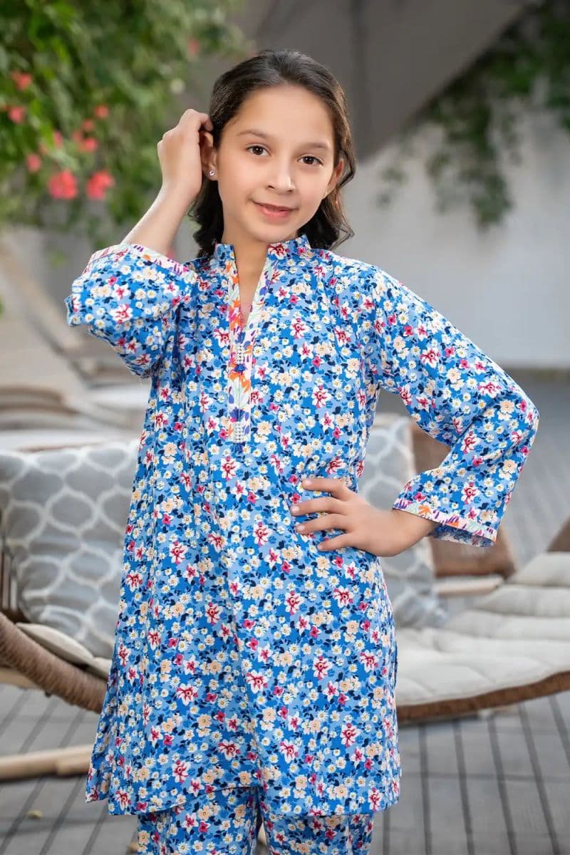 2 Piece - Printed Cambric Suit