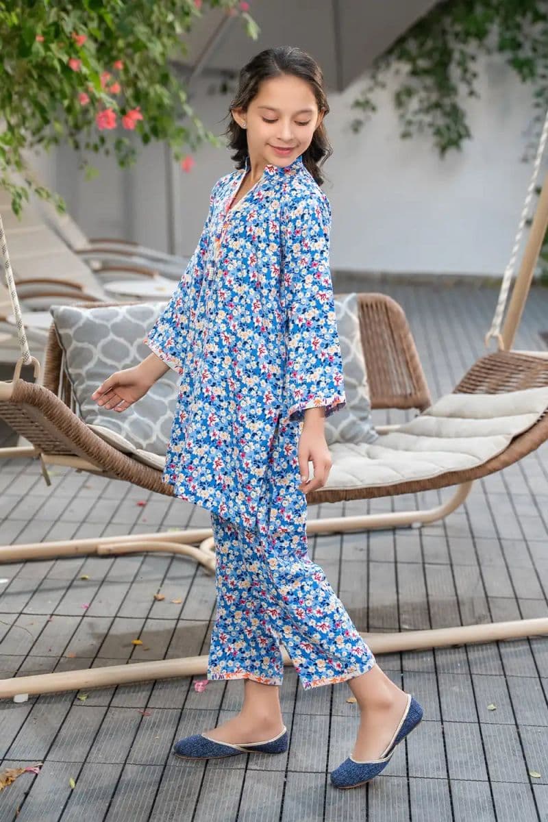 2 Piece - Printed Cambric Suit