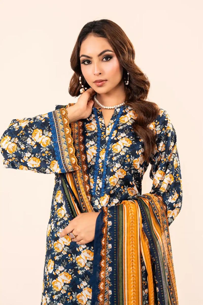 3 Piece - Printed Lawn Suit
