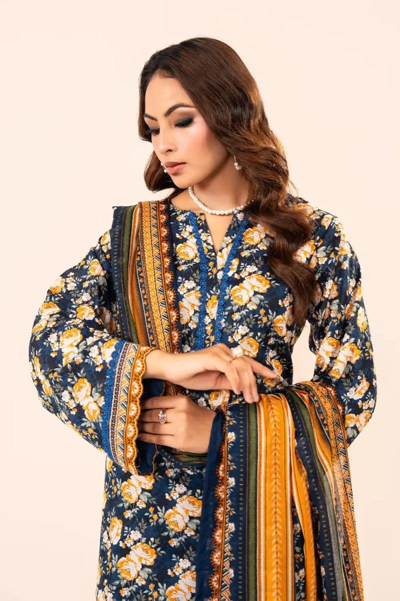 3 Piece - Printed Lawn Suit