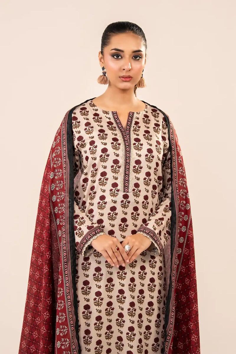 3 Piece - Printed Lawn Suit