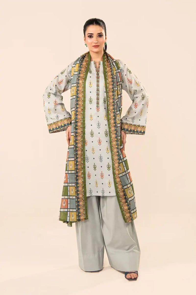 3 Piece - Printed Lawn Suit