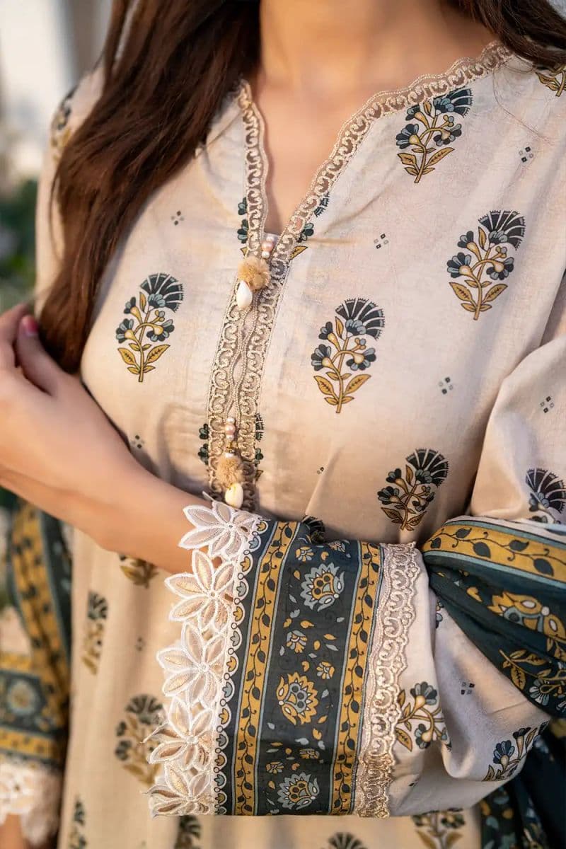 3 Piece - Printed Lawn Suit