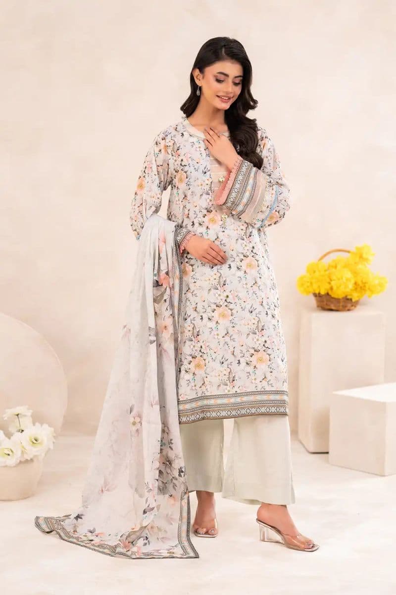 3 Piece - Printed Lawn Suit