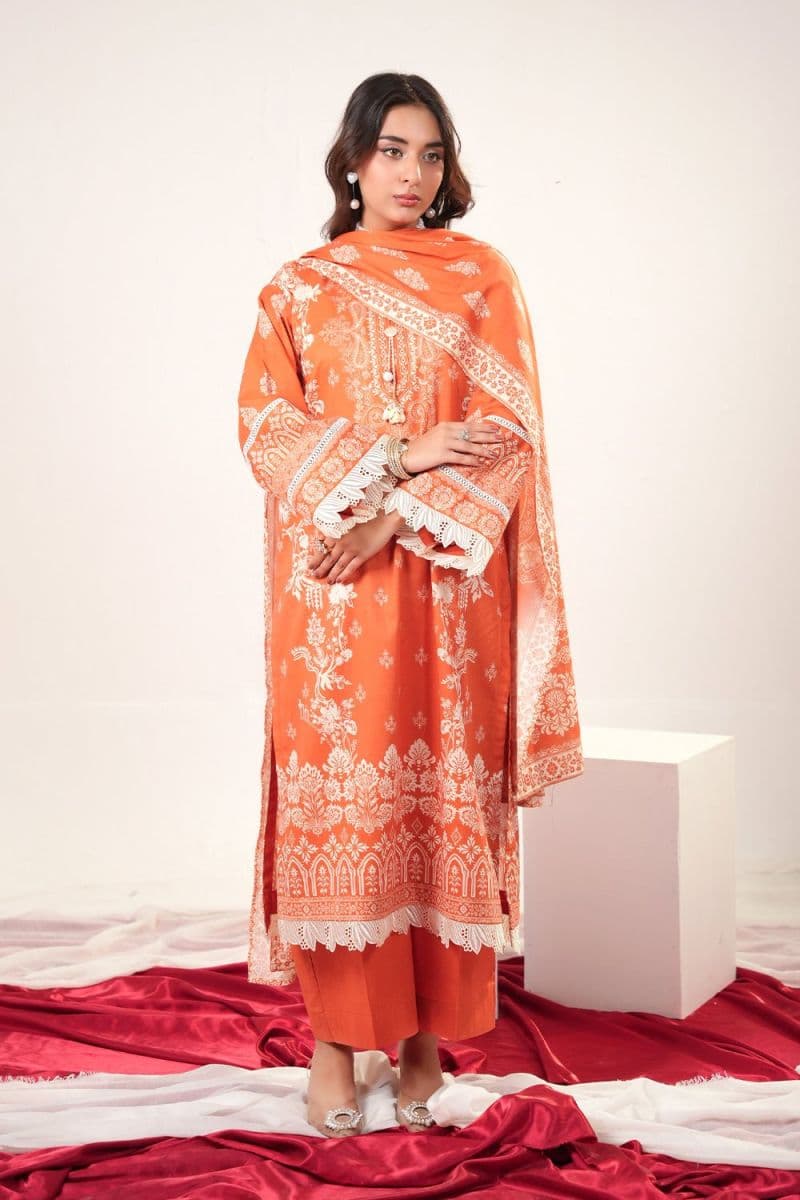3 Piece - Printed Lawn Suit