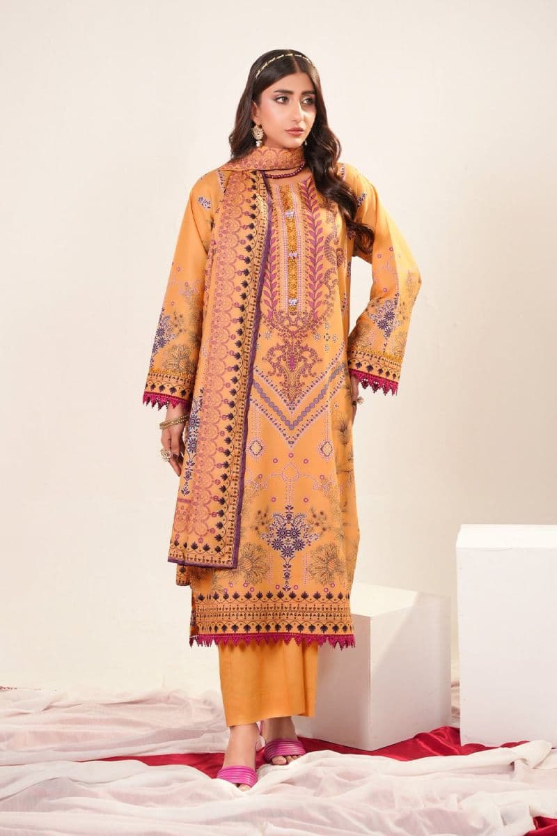 3 Piece - Printed Lawn Suit