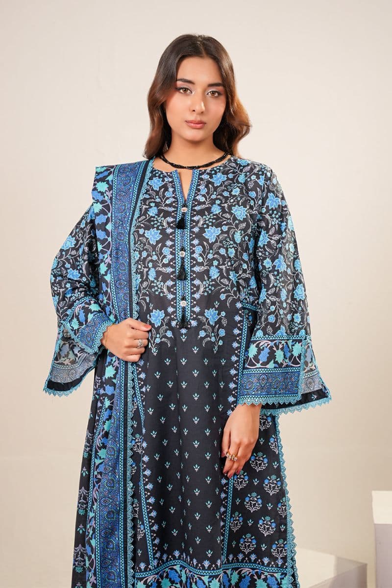 3 Piece - Printed Lawn Suit