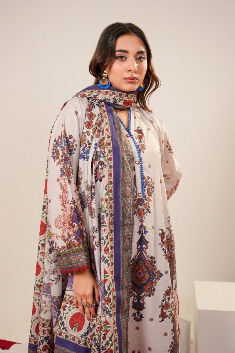 3 Piece - Printed Lawn Suit
