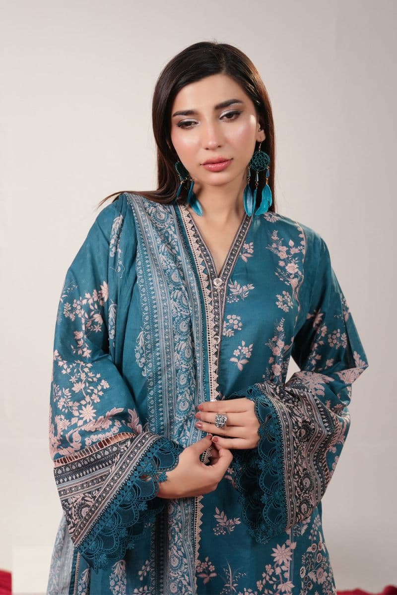 3 Piece - Printed Lawn Suit