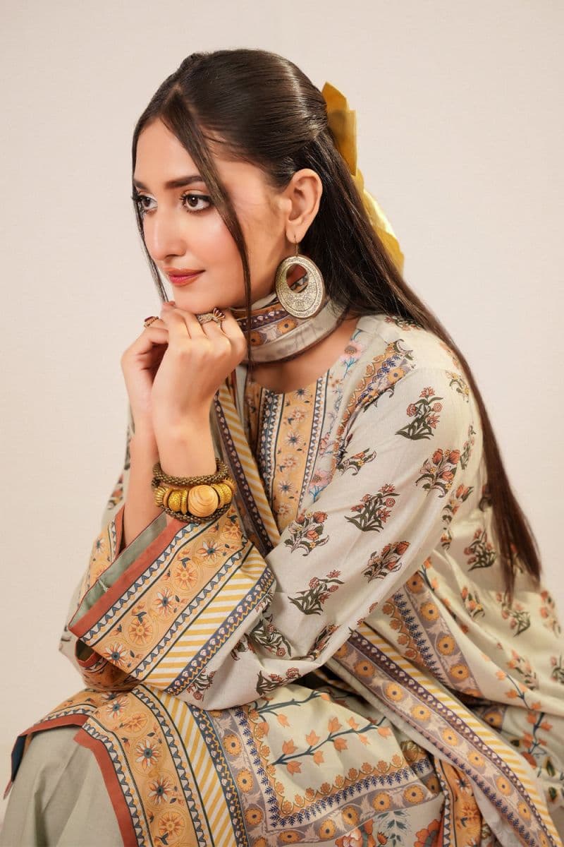 3 Piece - Printed Lawn Suit