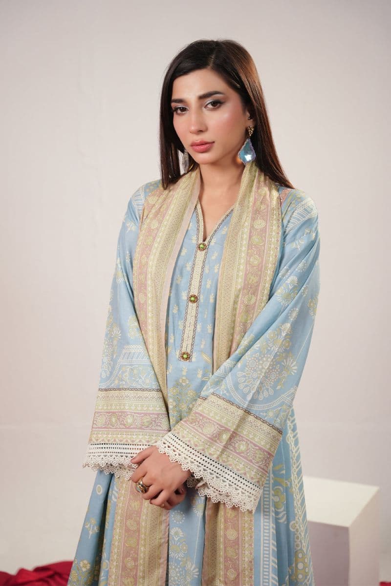3 Piece - Printed Lawn Suit