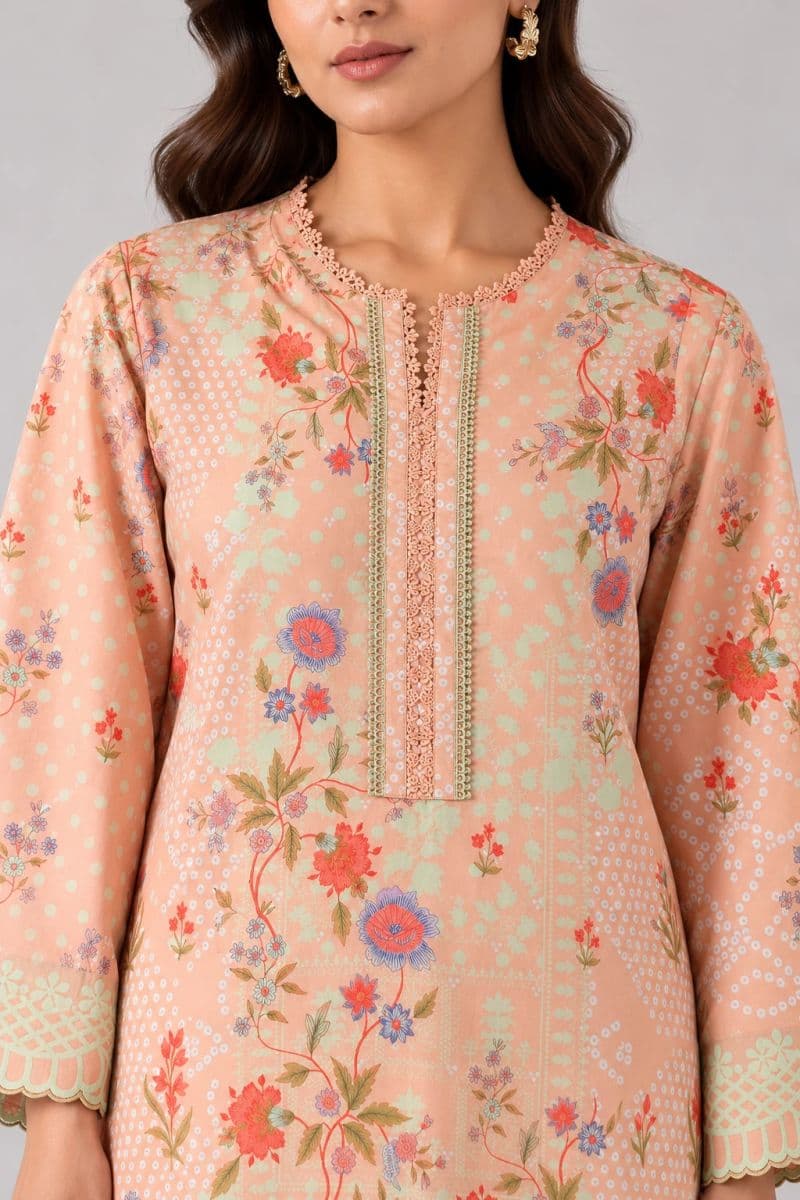 2-PIECE - PRINTED ARABIC LAWN SUIT thumbnail