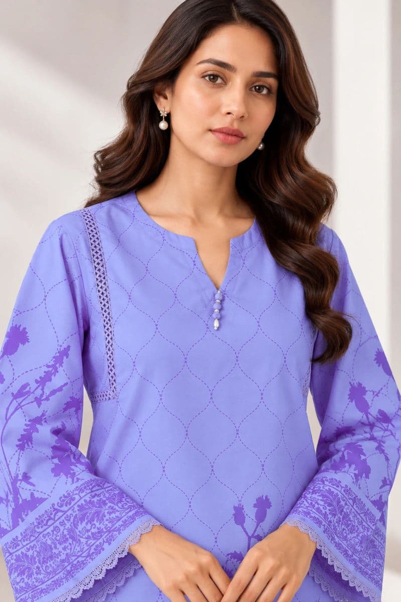 2-PIECE - PRINTED ARABIC LAWN SUIT thumbnail