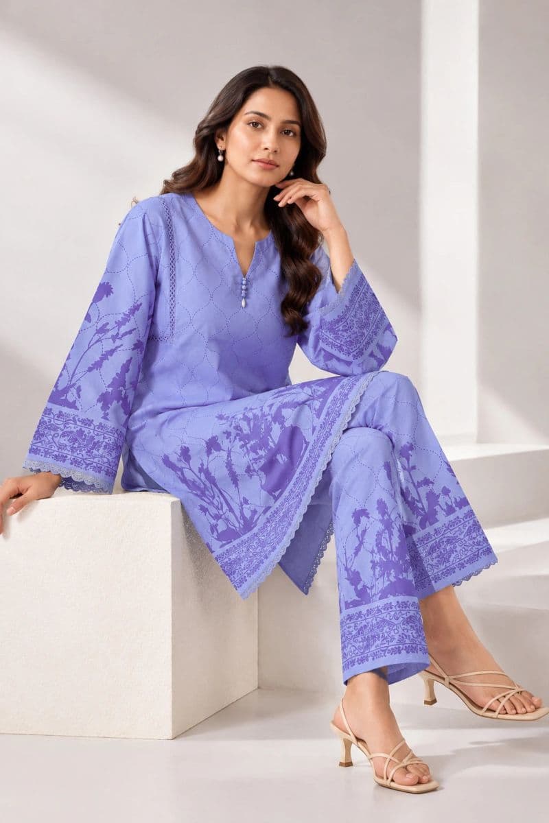 2-PIECE - PRINTED ARABIC LAWN SUIT thumbnail