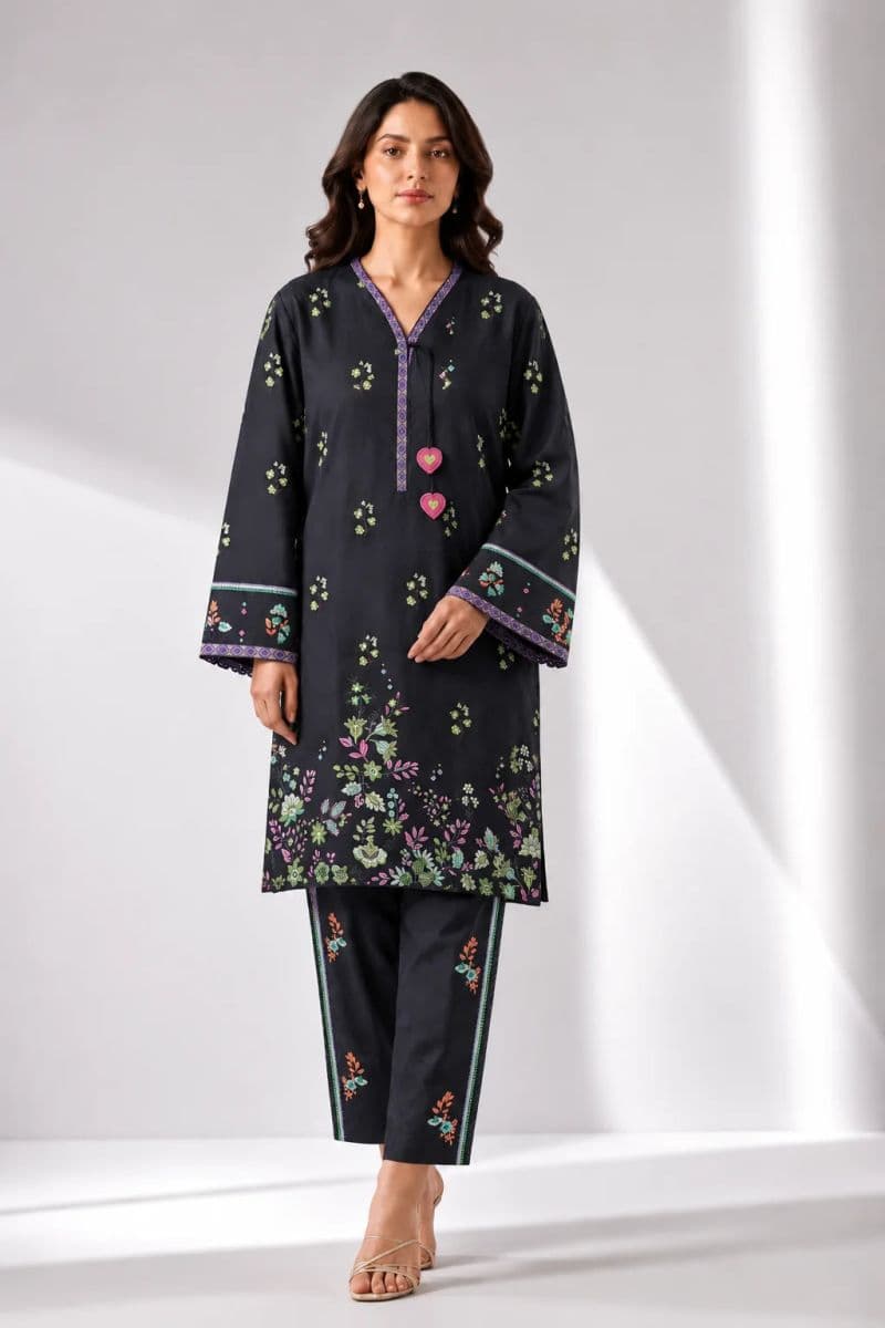 2-PIECE - PRINTED ARABIC LAWN SUIT thumbnail