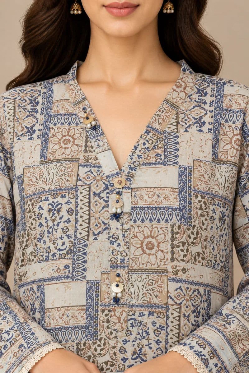 2-PIECE - PRINTED CAMBRIC SUIT thumbnail