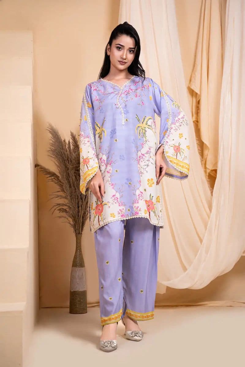 2 Piece - Printed Arabic Lawn Suit thumbnail