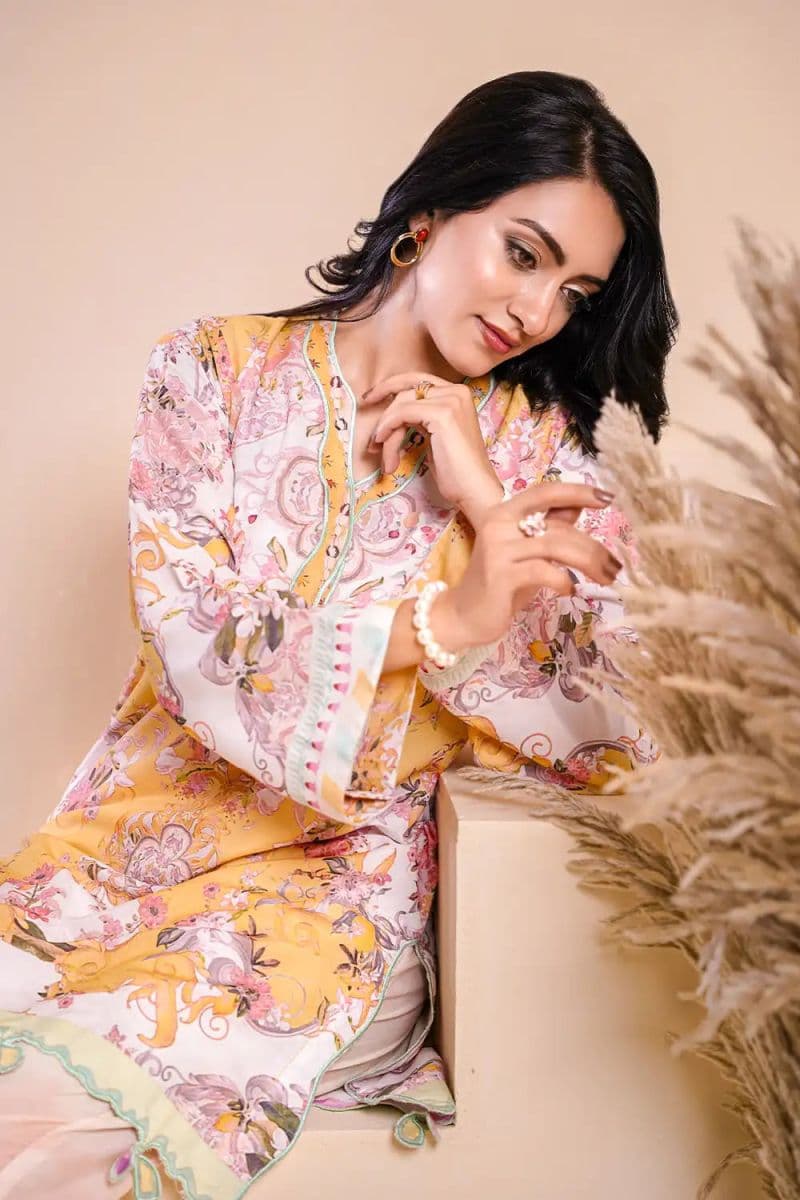 2 Piece - Printed Arabic Lawn Suit thumbnail