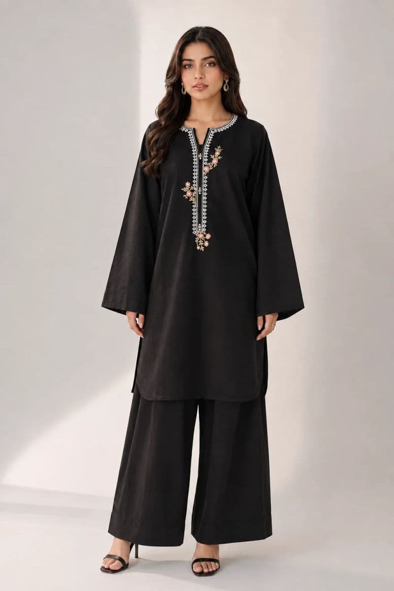 2 Piece - Embroidered Cambric Suit thumbnail