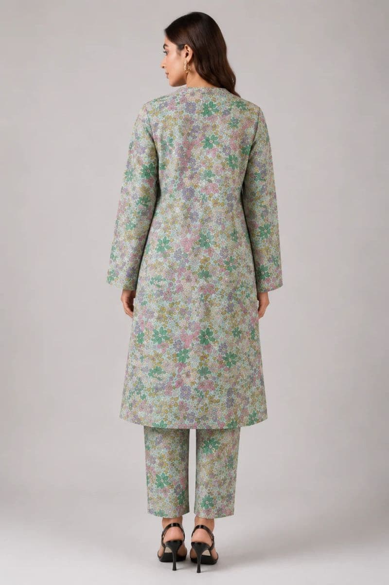 2-PIECE PRINTED CAMBRIC SUIT thumbnail