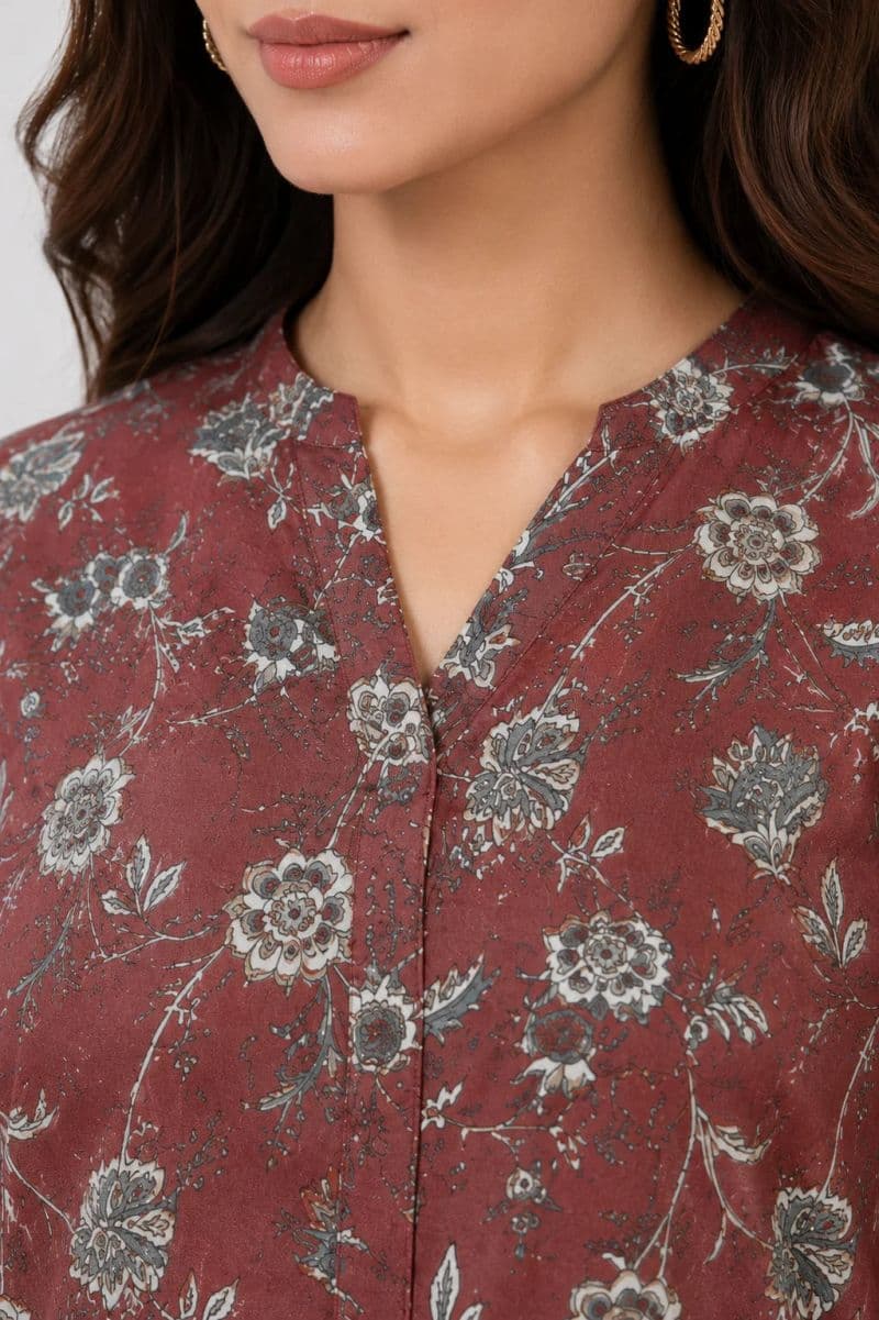 2-PIECE PRINTED CAMBRIC SUIT thumbnail