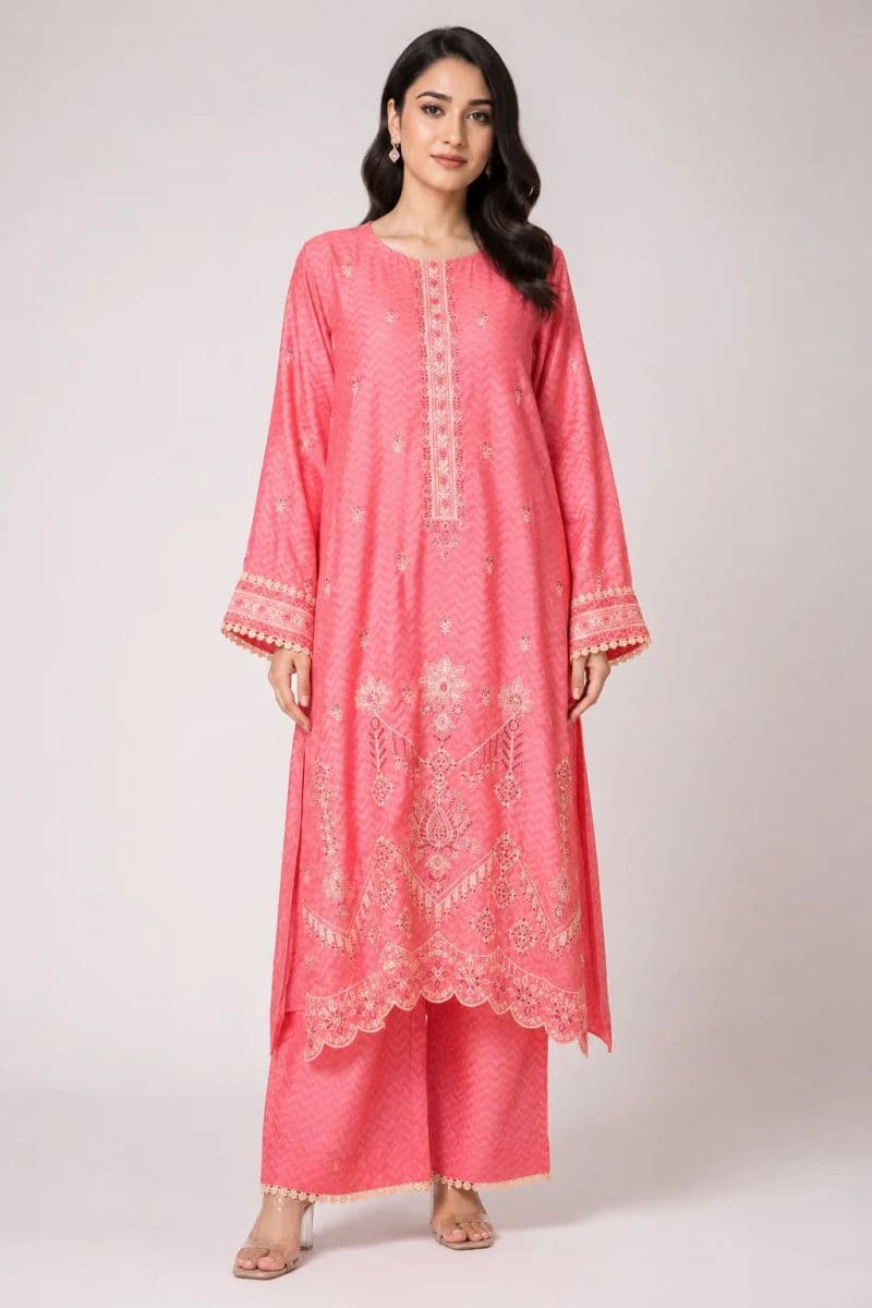 2 Piece - Embroidered Jacquard Suit thumbnail