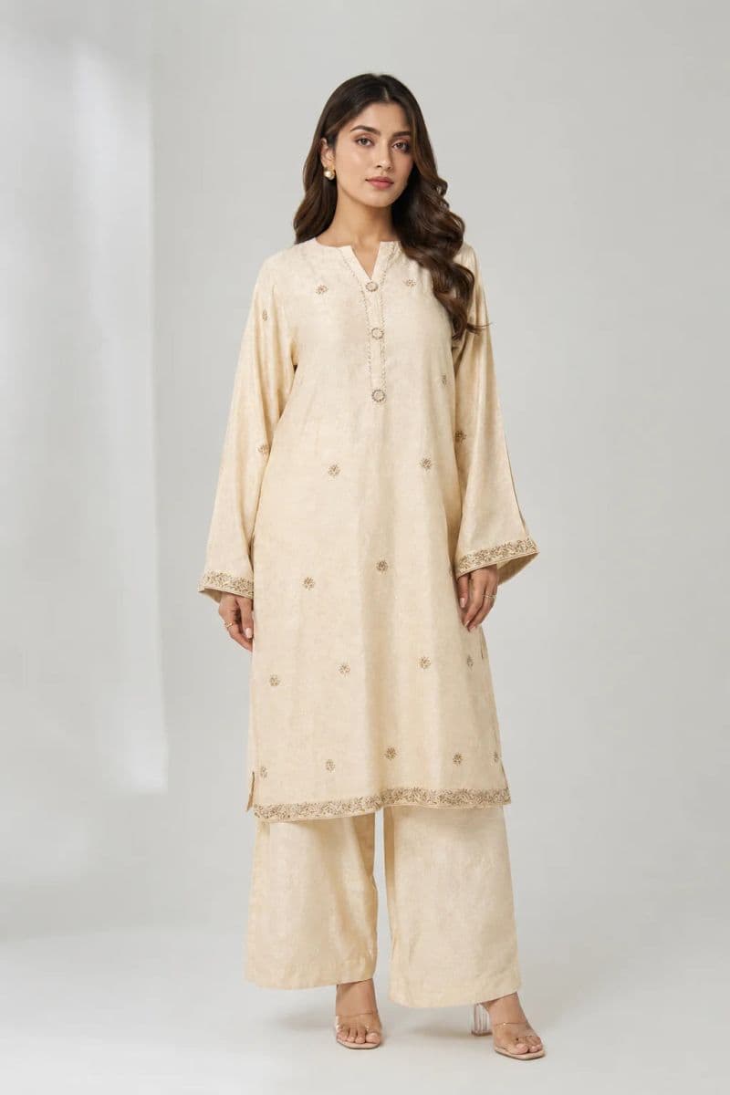 2 Piece - Embroidered Jacquard Suit thumbnail