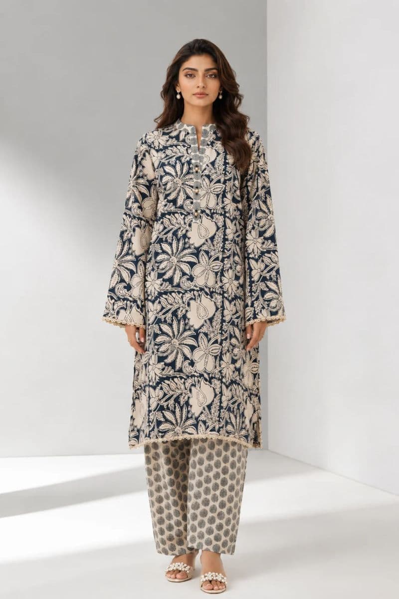 2-PIECE PRINTED CAMBRIC SUIT thumbnail