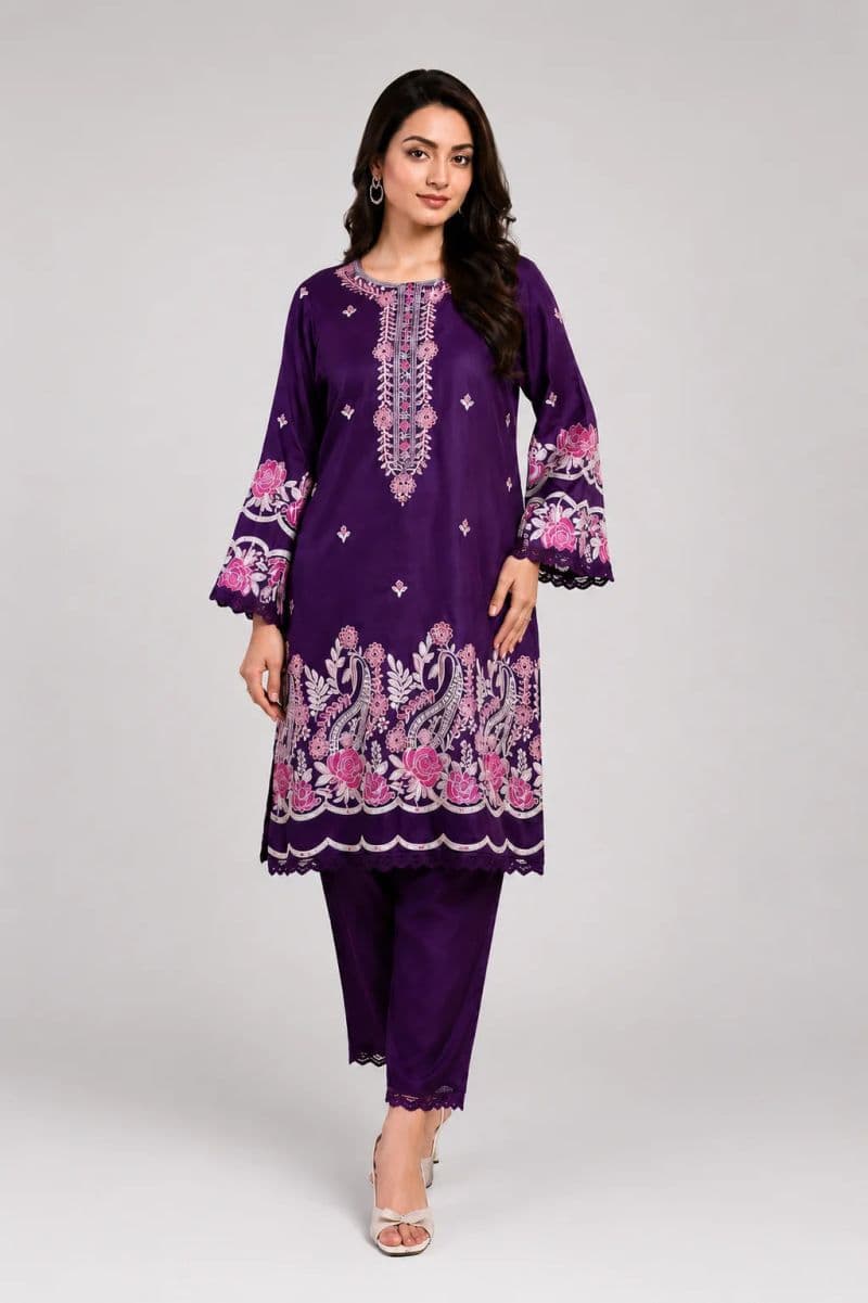 2 Piece - Embroidered VISCOSE Suit thumbnail